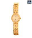 Rochees Stylish Bezel Gold Watch