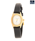 Rochees Sleek Round Gold Watch