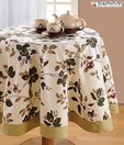 Swayam Beige Cotton Table Sheet For Four Seater