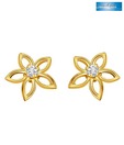 Sanskruti Real Diamond 5 Petals Earrings