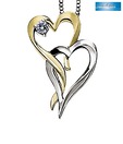 Sanskruti Dual Heart Diamond Pendant