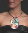 Silver Centrre Beautiful Queen Pendant