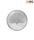 MNC 100 Gm Beautiful Peacock Silver Coin With 99.9% Purity
