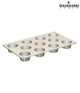 Ghidini Traditional Cream Colour Silicone Muffin Pan