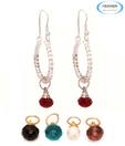 Vendee Exclusive CZ Studded Traditional Hoops