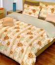 Bombay Dyeing-La Rosa 100% Cotton Bed Sheet with 2 Pillow Covers