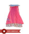 Nauti Nati Cute Dark Pink Designer Dress For Kids