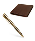 Pierre Cardin Golden Eye Chrome Ball Pen + Gents Wallet