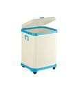 Prime Houseware Foldable Multipurpose Laundry Basket-Dark Blue