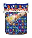 Stellar home USA Blue Sleepy Heads Queen Size Bed Sheet Set