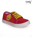 Tweety Fuchsia Pink & Red Casual Shoes