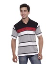Venetian Black & Grey Polo T-Shirt