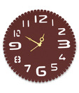 Earth Classic Wall Clock - Brown