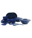 Incrizma Blue 32 Pcs Square Dinner Set
