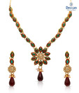 Deccan Pearls Exquisite Floral Necklace Set