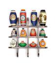 ExclusiveLane 12 Terracotta Warli Hand-painted Vases With Antique Wooden Frame
