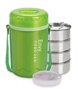 Priya Green Envy Insulated Tiffin Box With 4 Containers