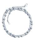 Sukkhi Rhodium Plated Round Bead Chain