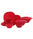 Incrizma Red 28 Pcs Square Dinner Set