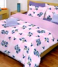 Bombay Dyeing-La Rosa 100% Cotton Bed Sheet with 2 Pillow Covers