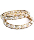 Nisa Pearls Exclusive Pair of Pearl & AD Bangles