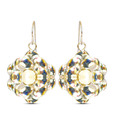 Via Mazzini Silver Daisy Flower Earrings