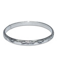 Aadi Jewels Stunning Silver Pattern Bangle