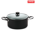 Vinod Black Pearl Sauce Pot With Lid - 30 cm
