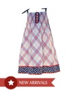 Nauti Nati White & Orange Printed Summer Dress For Kids