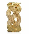 Aadi Jewels Interwoven Golden Tone Bracelet