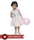 Kilkari Turquoise Sleeveless Frock For Kids