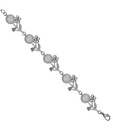 Nisa Pearls White Pearl & Floral Bracelet