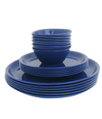 Incrizma Blue 18 Pcs Round Dinner Set