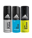 Adidas Dynamic Pulse, ice dive & Pure game Deodorant for Men-150ml Each