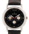 Dezine Sporty Black Round Dial Watch