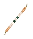 Raaga Jewels Colourful Crystal & Button Pearl Bracelet