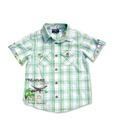 Beebay Green Treasure Island Checkered Boys Shirt For Kids
