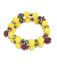 Spyra Stylish Crystal & White Coral Bracelet