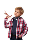 ShopperTree Wine Hoody Checkered Shirt For Kids