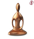 Design Hut Hammered Copper Praying Buddha Statue- Small