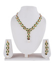 Adhira Tear Drop Kundan Style Necklace Set