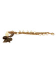 Spyra Golden Chain Pearl & Coral Bracelet