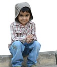 ShopperTree Red & Grey Hoody Checkered Shirt For Kids
