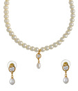 Oleva Round Shaped Pearl Necklace Set