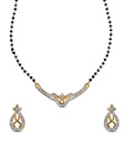 Oleva Flower Shaped Mangalsutra Set