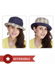 Jorss Blue - Checkered Design Reversible Hat