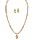 Raaga Jewels Two Pearl Drop Necklace Set