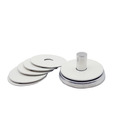 Golmaalshop White Coaster Set - 6 Pcs