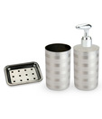SG Home Bath Set Of 3 (Tumbler, Liquid Soap Dispenser & Soap Dish)