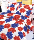 Sleepwell Floral White Double Bed Sheet